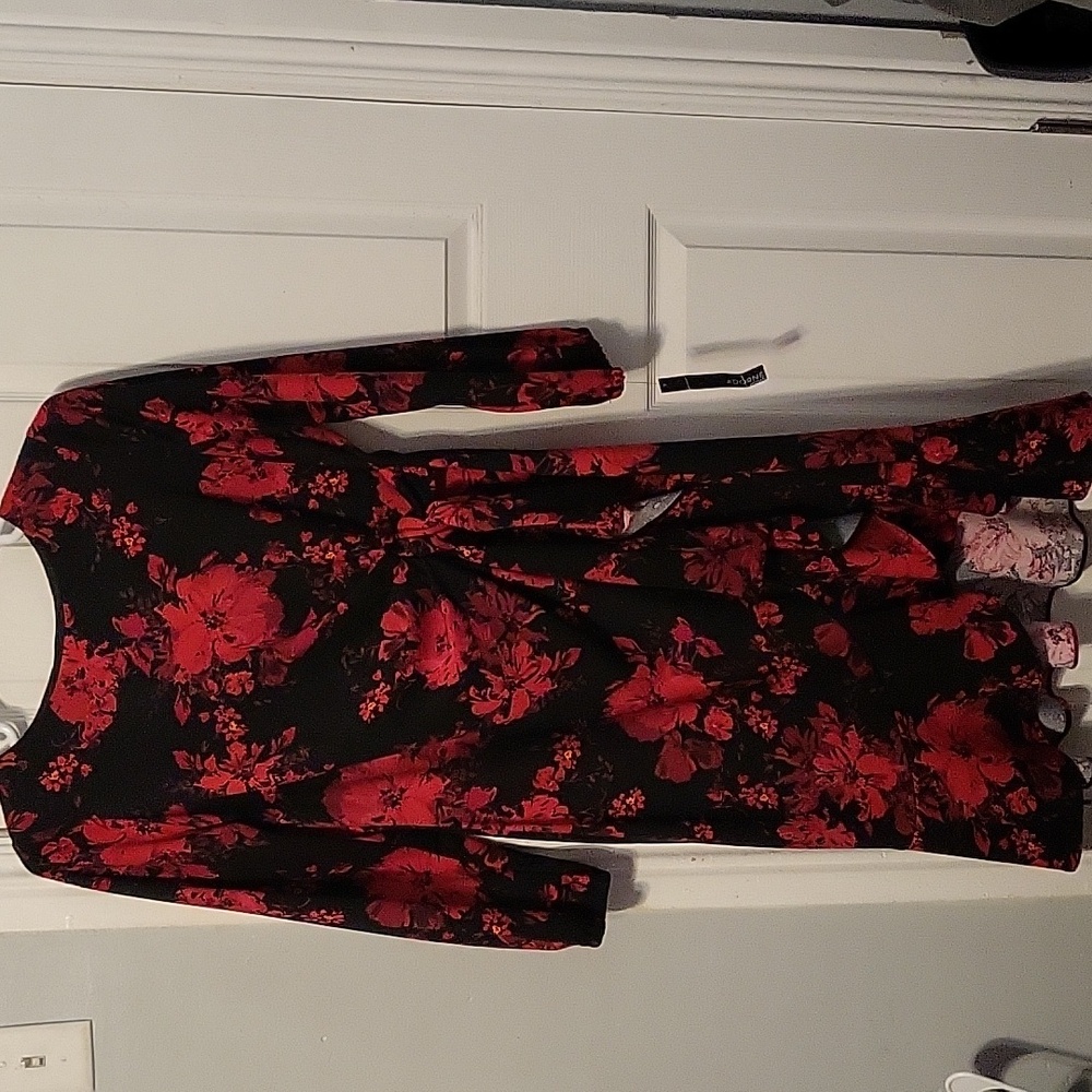 NWT Adorne Woman Elizabeth Side Tie Ruffle Dress
